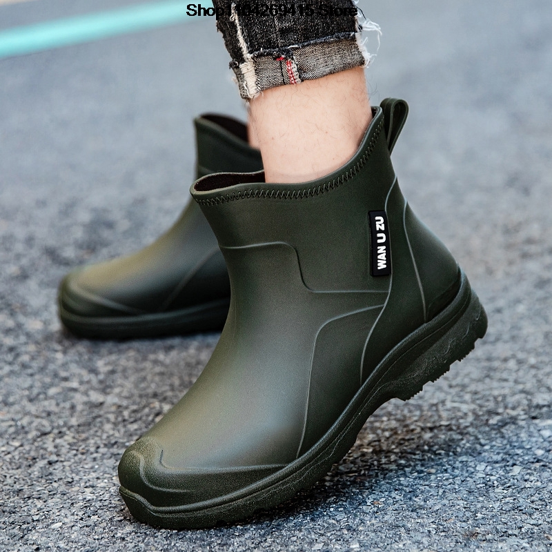 Fishing Line - New Men's Waterproof Anti-slip Rain Boots