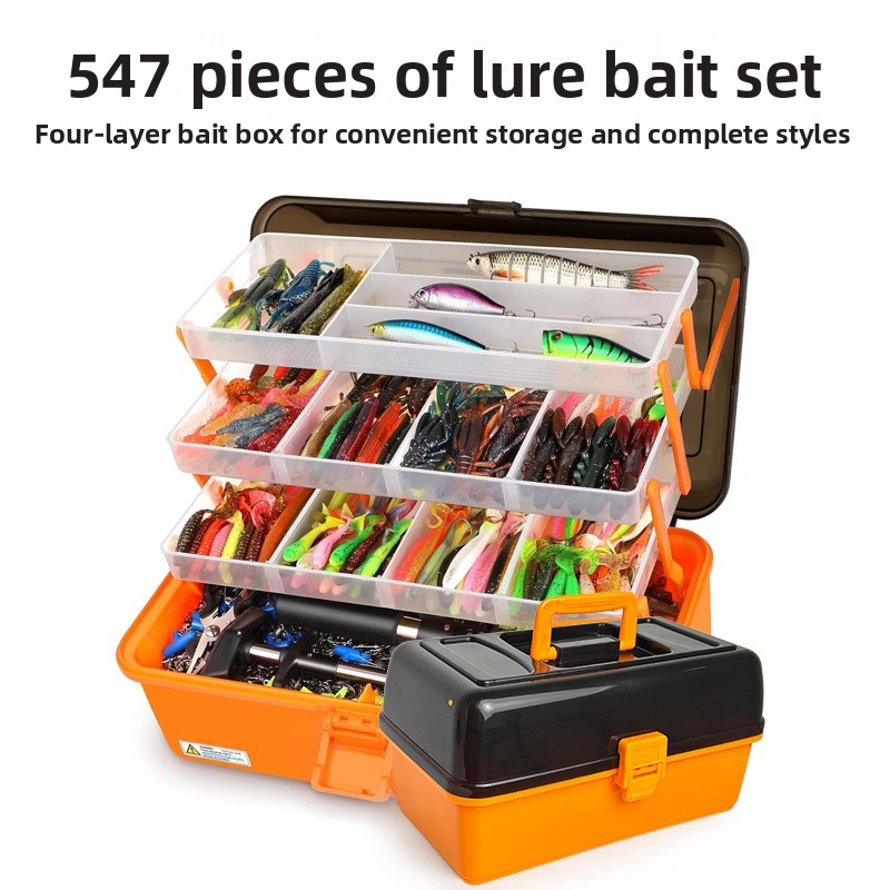 Large 4-Layer Outdoor Fishing  - Fishing Hook ulasan dan harga